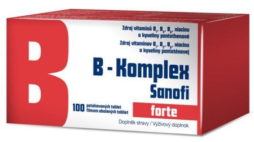 B-komplex Sanofi  B-komplex forte Sanofi 100 tablet