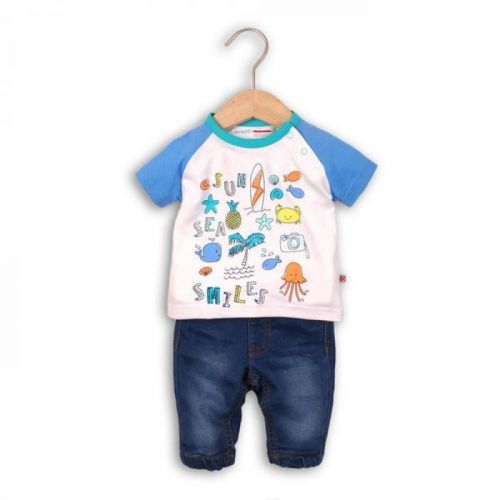 Minoti kalhoty riflové a tričko, Minoti, SURF 3, kluk