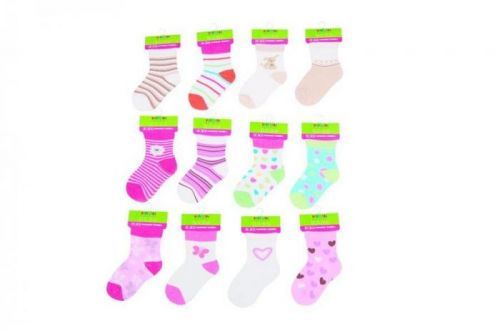 Pidilidi Kojenecké ponožky dívčí  (12 až 18m), Pidilidi, PD504, holka
