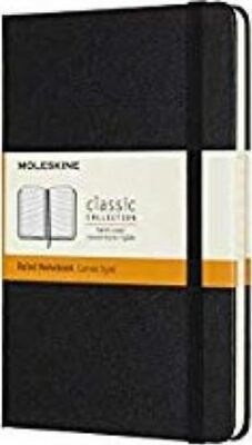 Moleskine: Zápisník tvrdý linkovaný černý M