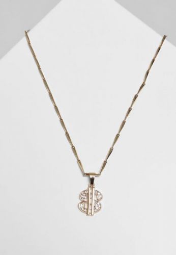 Small Dollar Necklace - gold