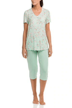 Dámské pyžamo 12251-510 zelená - Vamp - XL - zelená