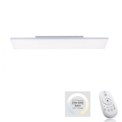 LEUCHTEN DIREKT LED panel svítidlo hranaté v bílé s nastavitelnou teplotou barvy, funkcí stmívání a bezrámečkovým designem 2700-5000K