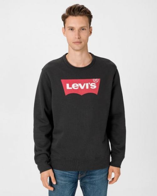 Levi's® Graphic Crewneck Sweatshirt Mikina Černá