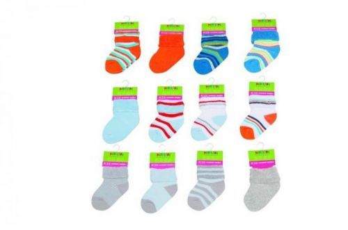 Pidilidi Kojenecké froté ponožky  (0 až 6m), Pidilidi, PD506, kluk
