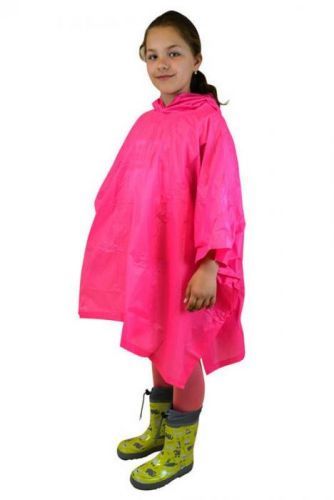 Pidilidi poncho PVC neonová, Pidilidi, PL0066, růžová