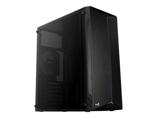 Aerocool PC skříň ATX SPLIT RGB USB 3.0 - RGB STRIP 1x120mm FAN Černá, AEROPGSSPLIT-A-BKRGB