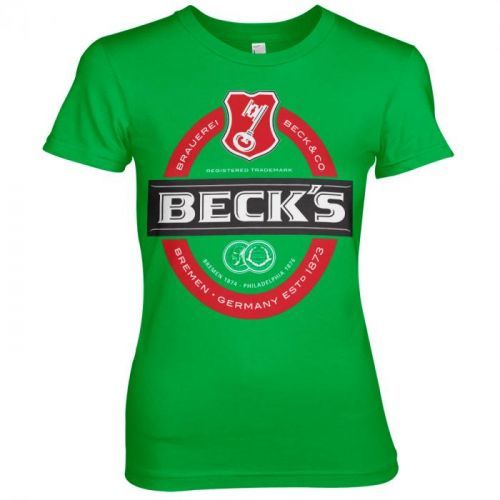 Triko dámské Hybris Girly Tee Becks Beer - zelené, S