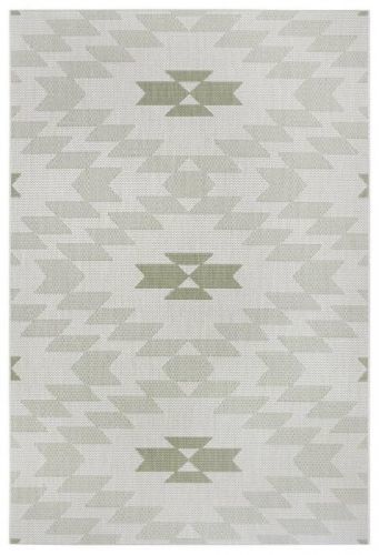 Hanse Home Collection koberce Kusový koberec Flatweave 104870 Cream/Green - 80x150 cm Béžová
