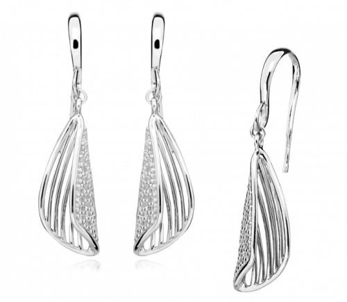 Silver Cat Elegantní náušnice se zirkony SC441