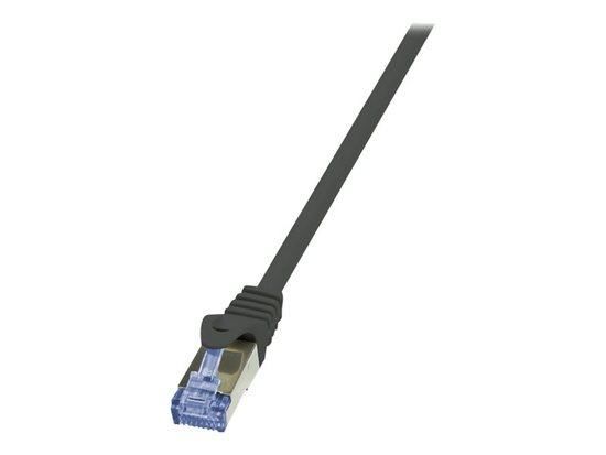 LOGILINK - Cat.6A Patch cable made from Cat.7 raw cable, black, 15m, CQ4103S