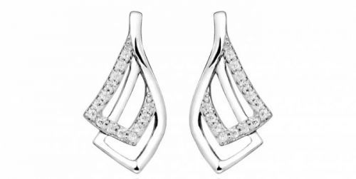 Silver Cat Elegantní náušnice se zirkony SC372