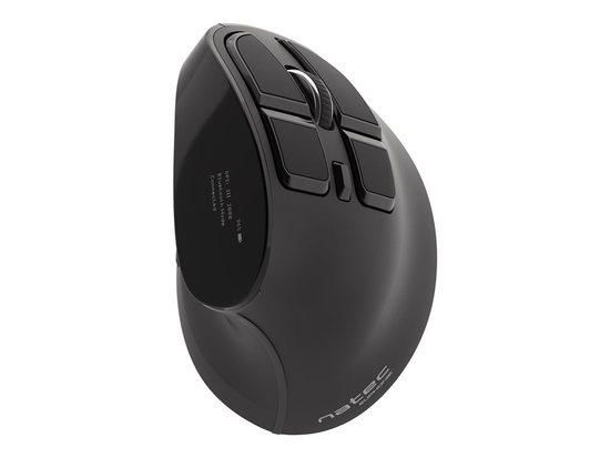 NATEC mouse Euphonie vertical wireless 2400DPI black bluetooth, NMY-1601