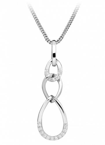 Silver Cat Elegantní náhrdelník se zirkony SC437
