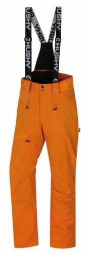 Husky  Gilep M L, oranžová Pánské lyžařské kalhoty