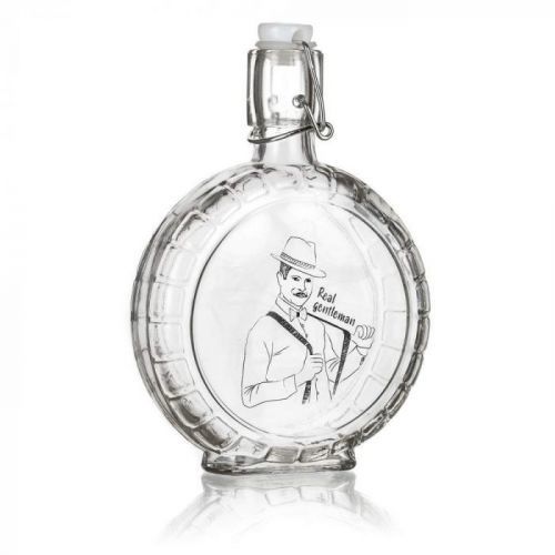BANQUET Láhev sklo  400ml  GENTLEMAN, patentní uzávěr
