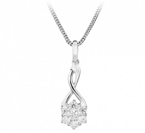 Silver Cat Okouzlující náhrdelník se zirkony  SC373