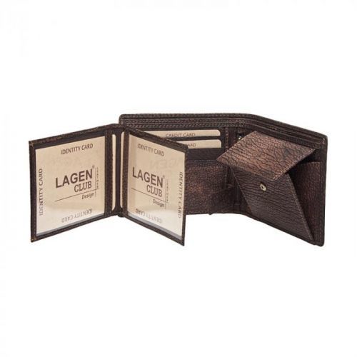 Lagen Pánská peněženka kožená V-76/W Hnědá