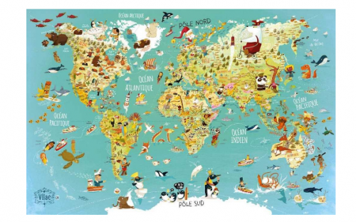 Vilac Puzzle mapa světa 500 dílků