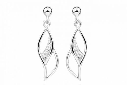 Silver Cat Módní náušnice se zirkony SC400