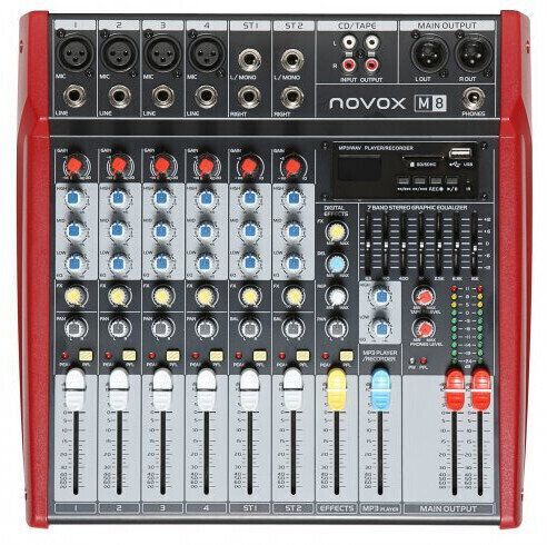 Novox M8 - mixer, USB/MP3
