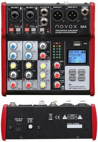 Novox M4 MK II - mixer, USB/MP3