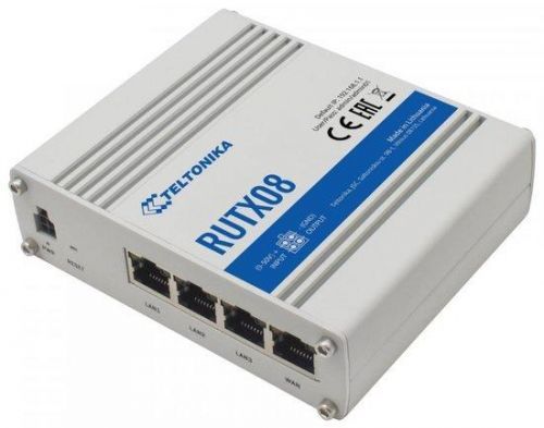 TELTONIKA RUTX08 Advanced VPN Router, 4x GbE, Industrial Box, RUTX08000000