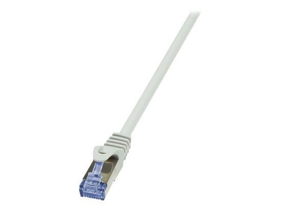 LOGILINK - Cat.6A Patch cable made from Cat.7 raw cable, gray, 15m, CQ4102S