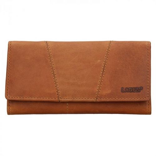 Lagen Dámská peněženka kožená PWL-388/V Hnědá