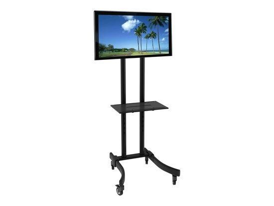 TECHLY Mobile TV stand/trolley for LED/LCD/PDP 32-70inch 40kg with shelf, 102628