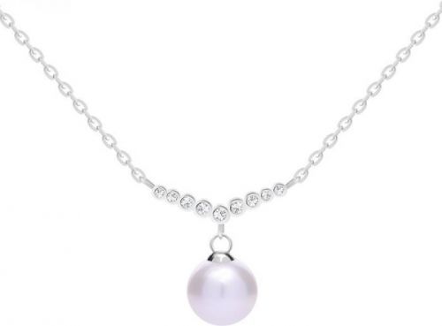 Preciosa Něžný stříbrný náhrdelník s pravou perlou Samoa 5308 00