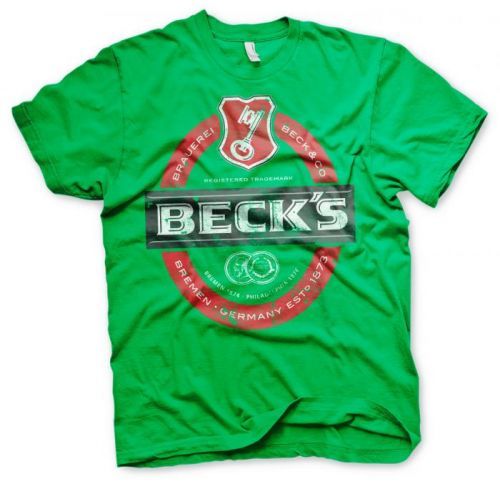 Triko Hybris Basic Tee Becks Beer - zelené, M