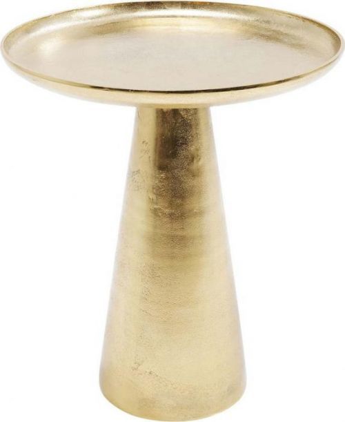 Odkládací stolek ve zlaté barvě Kare Design Plateau Uno, ø 45 cm