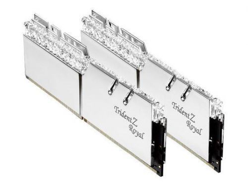 G.Skill DDR4 32GB (Kit 2x16GB) Trident Z Royal DIMM 3200MHz CL16 stříbrná, F4-3200C16D-32GTRS