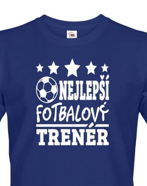Pánské tričko nejlepší fotbalový trenér - ideálny dárek trenérovi
