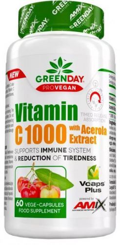 Amix ProVegan Vitamin C 1000 s extraktem z aceroly 60 kapslí