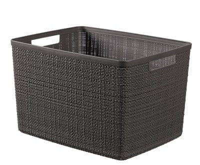 Curver Košík Jute L tmavě šedá