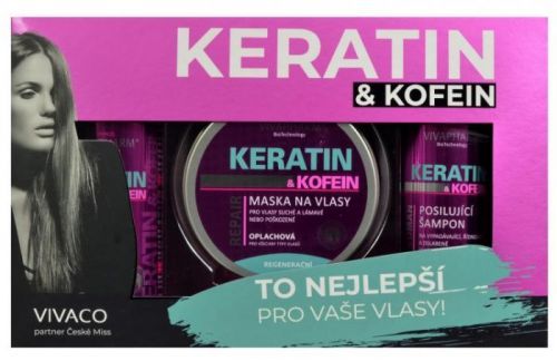 Vivaco Dárková kazeta keratin a kofein VIVAPHARM