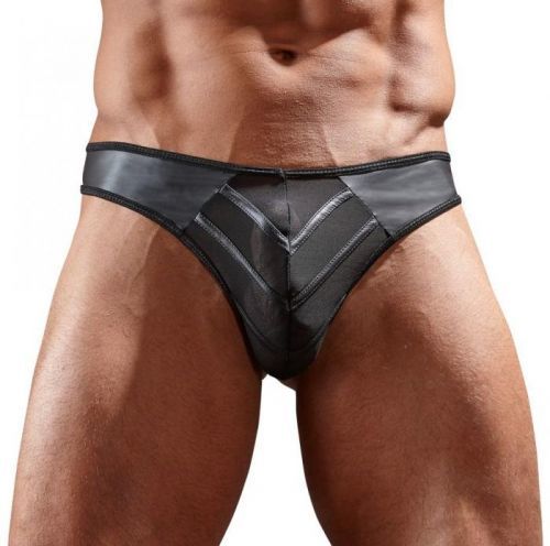 Svenjoyment Wetlook pánská tanga s průsvitnou kapsou na penis - Svenjoyment