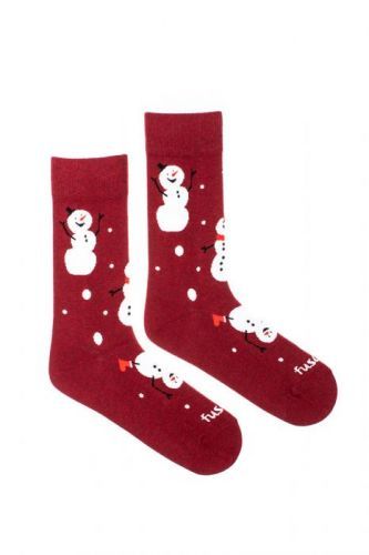 Bordové vzorované ponožky Gulimen