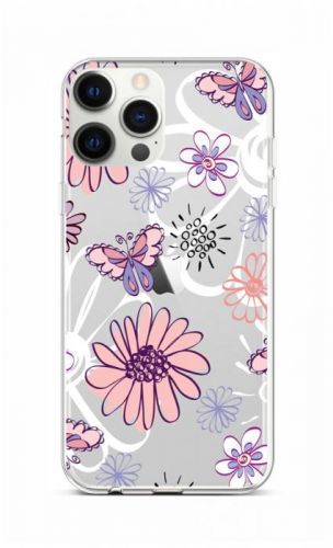 Kryt TopQ iPhone 12 Pro Max silikon Flowers 53584