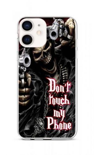 Kryt TopQ iPhone 12 mini silikon Smrťák 53458