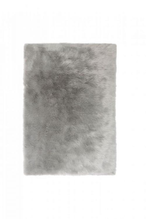 Flair Rugs koberce Kusový koberec Faux Fur Sheepskin Grey - 60x90 cm Šedá