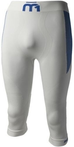 Mico 3/4 Tight Mens Base Layer Pants M1 Skintech Bianco L/XL