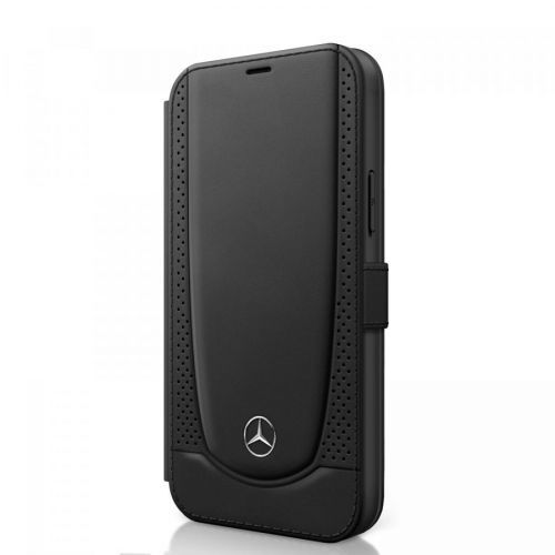 Mercedes Perforated flipové pouzdro MEFLBKP12SARMBK Apple iPhone 12 mini black