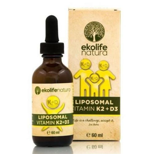 Ekolife Natura Vitamin K2 + D3 (Lipozomální vitamín K2+ D3) 60 ml