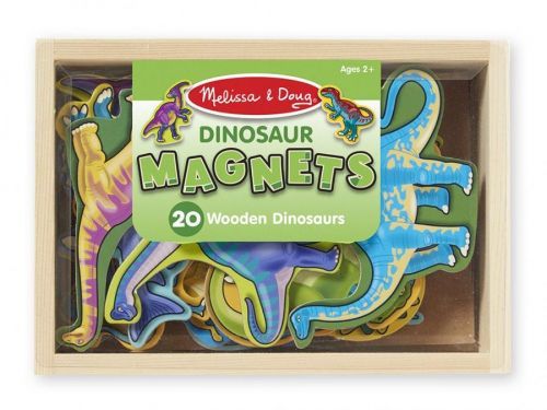 Melissa & Doug Dřevěná magnetická zvířátka - Dinosauři - 20 ks