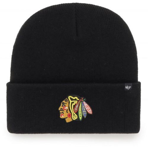 47 NHL CHICAGO BLACKHAWKS HAYMAKER '47 CUFF KNIT BLK  UNI - Zimní čepice