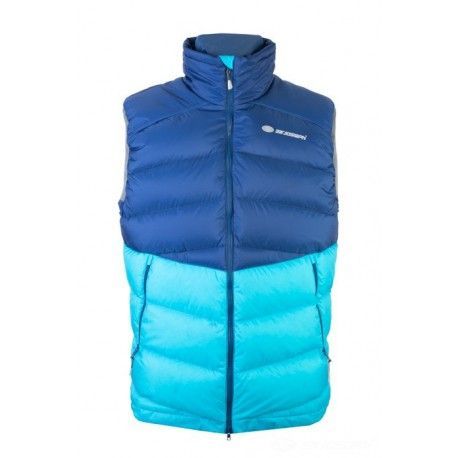 Sir Joseph Ladak Man Vest navy/turquoise pánská zimní péřová vesta M