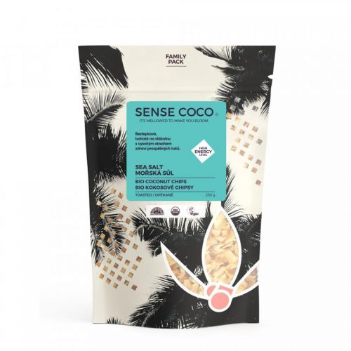 SENSE COCO XXL Kokosové chipsy s mořskou solí BIO 250 g